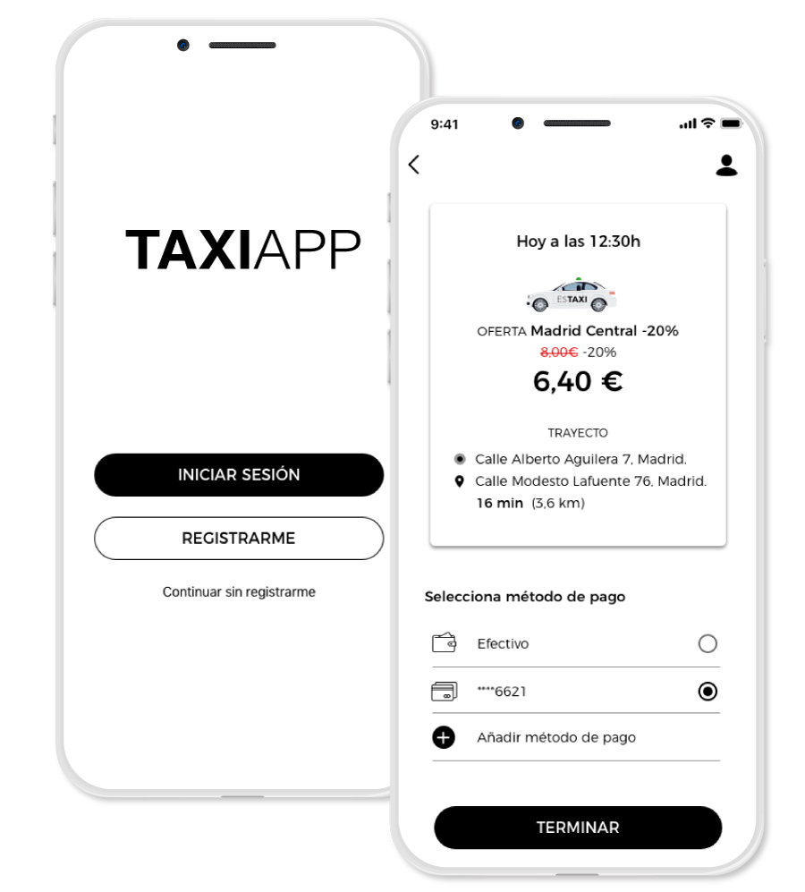 Oferta app de taxis