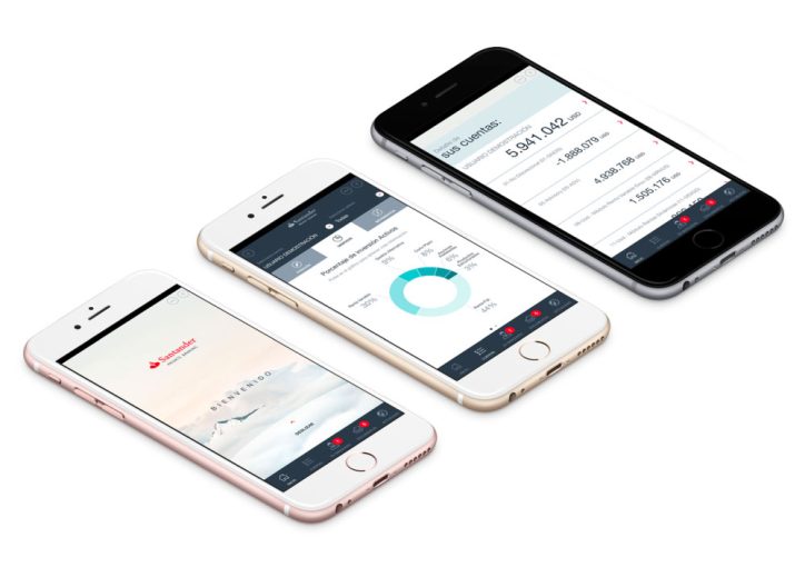 Diseño y usabilidad app Santander